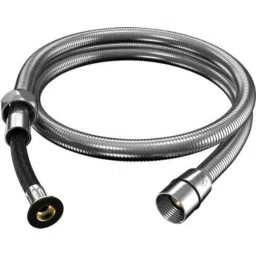 RN 6150 1.1m Stainless Steel &a; Brass Connector Silver Shower Hose Pipe, RNSH615010-48