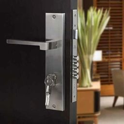 Voltizi 10 inch Stainless Steel 304 CY Plate Mortise Door Lock Handle Set, LB306-BSK-image-88