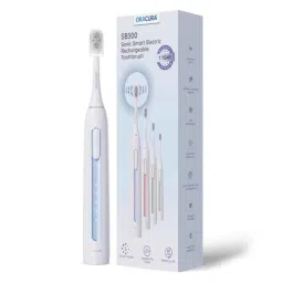 Oracura SB300 Sonic Smart Blue Electric Rechargeable Toothbrush with 1 Year Warranty-4
