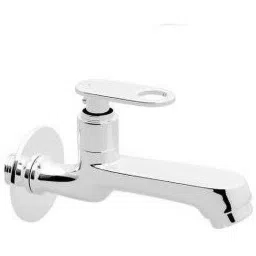 Prestige Curio Max Brass Chrome Finish Long Body Bib Cock with Wall Flange-30
