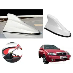 Auto Pearl ABS White Universal Replacement Shark Fin Car Roof Antenna For Maruti Suzuki Esteem-image-83