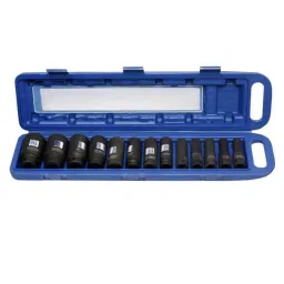 De Neers DN-IMP-10M H 10 Pcs 1/2 inch Square Drive Deep Impact Hexagonal Socket Set-picture-41