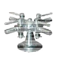 Labpro 327 Four Way Hex Type Gas Tap-16