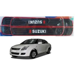 SureStrive 4 Pcs PVC &a; Rubber Black Car Door Sill Plate Set for Maruti Suzuki Swift Dzire Type-1 All Model-12