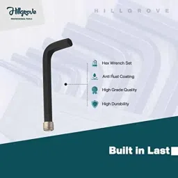 Hillgrove 8 Pcs Ring Hex Allen Key, 8 inch Combinational Plier &a; 8 inch Adjustable Wrench Spanner Set, HGCM986 image 5