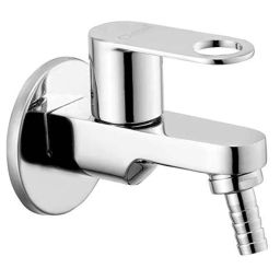 Oleanna Prime Brass Silver Chrome Finish Quarter Turn Fittings Short Body Nozzle Bib Cock-9