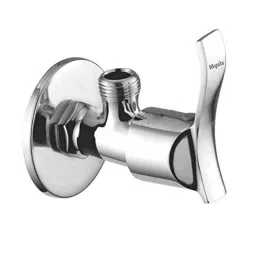 Mysis M-AL-02 Angel Brass Chrome Finish Angle Valve with Wall Flange-picture-12