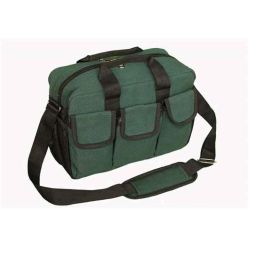 Pahal 14 inch Canvas Green Tool Bag with 16 Pockets-1