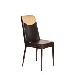Teal Orbit Faux Leather Brown &a; Beige Dining Chair, 19002045-picture-9