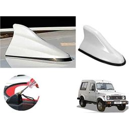 Auto Pearl ABS White Universal Replacement Shark Fin Car Roof Antenna For Maruti Suzuki Gypsy King-image-56