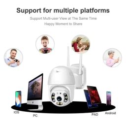 Cybernautt Y2W 2MP HD Pan Tilt Smart Wi-Fi Camera with Night Vision, Alert, 360 View, Human\Motion Track, 2 Way Audio &a; Free 32GB Memory Card image 5