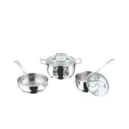 Vinod 3 Pcs Stainless Steel Florence Cookware Set, FLR3 (Pack of 3)-48