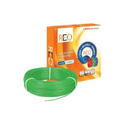 Havells Reo FR PVC 90m 2.5 Sqmm Single Core Green Copper Insulated Cable, WRFFDN-A12X5-49
