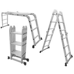 Total 150kg 4x3 Step Aluminium Multi Purpose Ladder, THLAD04431-image-24