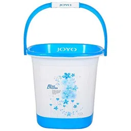 Joyo Super Deluxe 6 Pcs Plastic Blue Square Bucket, Dustbin, Bath Tub, Super Bath Small Patla, Mug &a; Soap Case Set with Free Lasaani Water Bottle-picture-14