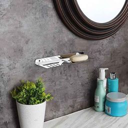 Voltizi Self-Draining Stainless Steel Wall Mounted Rectangular Double Soap Holder for Bathroom-picture-3