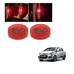 Kozdiko 4 Pcs Waterproof Wireless Car Door Red Warning Light Indicator Set with 5 LED &a; Free Batteries for Hyundai Xcent-picture-49