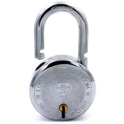 Harrison 75mm 9 Lever Mild Steel Bright Chrome Polished Finish Round Padlock with 3 Keys, T-26-0255-picture-19