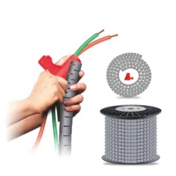 Noveau Safe-T-1ST 40mm 10m Virgin HDPE Metallic Silver Cable Zipper, NSFZ40MS0010-picture-46