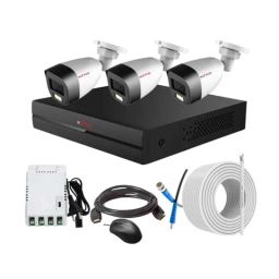 CP Plus 2.4MP Full Colour HD Audio Indoor &a; Outdoor CCTV Combo Kit with 4Ch DVR, 3 Bullet Camera, 4Ch SMPS, 70m Copper Cable &a; Connectors-14
