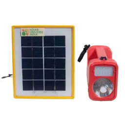 Solar Universe India 3W Solar Panel &a; Kisan LED Torch Set-3