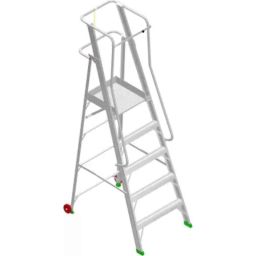 Liberti 5ft 4x4 Step Aluminium Foldable Hulk Ladder, P1405H-picture-44