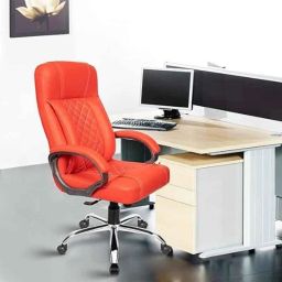 Rose I10 52x52x116cm Leatherette Red High Back Executive Chair-image-87