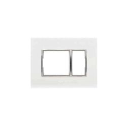 Anchor Penta Modular Polycarbonate 18 Module White &a; Silver Chrome Gina Cover Plate, 65818 (Pack of 5)-image-5