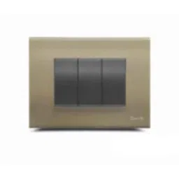 Goldmedal Curve Cristallo 16 Module Metalik Gold Cover Plate with Mounting Frame, 41601-picture-41