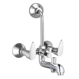 IRIS Nova Brass Silver Chrome Finish 3-in-1 Wall Mixer-image-87
