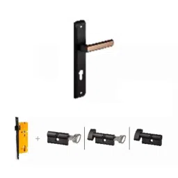 Dorset Kaira-X ML KAI 10 inch Stainless Steel GMWD Finish Lock Set with Knob &a; 60mm Key Cylinder-image-29