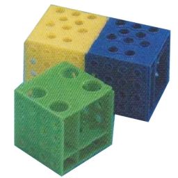 Tarsons 12x12ml Polypropylene Junior 4 Way Tube Rack, 250060-28