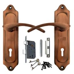 ATOM 7 inch Brass Copper Antique Finish Mortise Door Lock Set, MH-509-KY-COPPER-image-71