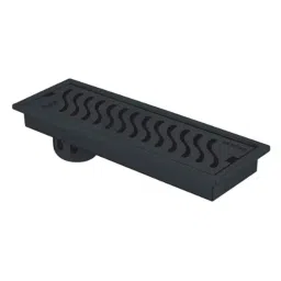 Ruhe 12x5 inch Stainless Steel 304 Black PVD Coated Wave Shower Drain Channel, 16-0131-15-picture-15