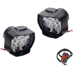 AOW LED Fog Light White Spot Beam Driving Lamp (18W Pack of 2) with Switch for Hero CD Deluxe-19