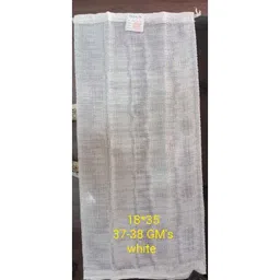 Singhal 18x35 inch White Polypropylene Leno Mesh Storage Bag with Drawstring for Vegetable, Laundry Bag &a; Firewood (Pack of 5)-picture-6