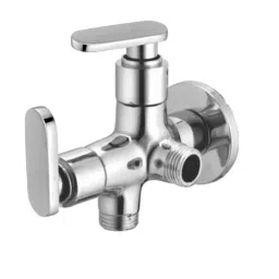 Drizzle Solo 1/2 inch Brass Chrome Finish 2 in 1 Two Way Angle Valve Stop Cock-picture-17