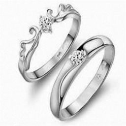 valentine ring gift for couples lovers girlfriend girls Brass, Copper, Alloy, Crystal, Silver, Stone, Metal, Stainless Steel Crystal, Diamond, Cubic Zirconia, Zircon Platinum, Rhodium, Titanium, Sterling Silver, Gold Plated Ring Set-image-51