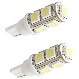 AOW 9 SMD (WHITE) LED Parking Bulb Pilot Light/License Plate car Lights For Tata Venture (PAIR / 12V)-10