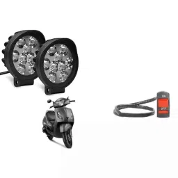 Cartronics 9 Round Cap Led Fog Light with On/Off Switch for Tvs Jupiter Set Of 2 Pcs, CAR-NFD7I1-picture-46