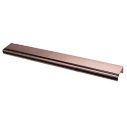 RAB 14 inch Aluminum Rose Gold &a; Black Wardrobe Pull Handle, P02-image-56