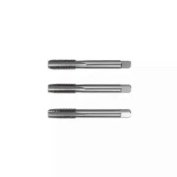 Dolphin 3 Pcs 1/16 inch HSS BSF Straight Flute Short Hand Tap Set-image-44