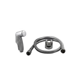 Elegant Casa ABS Health Faucet with Wall Hook &a; 1.5m Stainless Steel Braided Rubber Hose Pipe, Brezza 1812-67