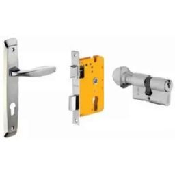 Dorset ML Series Zara 60mm Stainless Steel Patina Finish Door Handle Lock Set with Knob &a; Key, ML ZA-picture-44