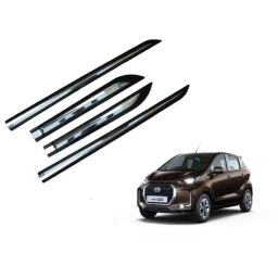 SureStrive 4 Pcs Black &a; Silver Side Door Car Beading Set for Datsun Redigo All Model-39