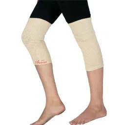 Bodycare Cotton &a; Elastic Beige Tubular knee Support, RP-3501, Size: L-6