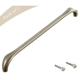 Aquieen 288mm Malleable SS Matte Wardrobe Cabinet Pull Handle, KL-705-288-SS (Pack of 2)-picture-40