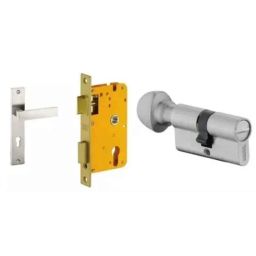 Dorset HL Series Primo 70mm Stainless Steel Door Handle Lock Set with Coin &a; Knob-picture-47