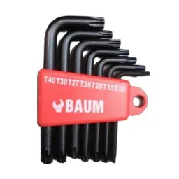 Baum 7 Pcs Alloy Steel Black Finish Torx Allen Key Set, Art-447/7-picture-4