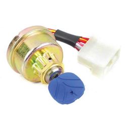 Uno Minda Ignition Starter Switch with Wire, Coupler &a; 2 Keys for Ford New Holland Tractor, IGN-7616-18